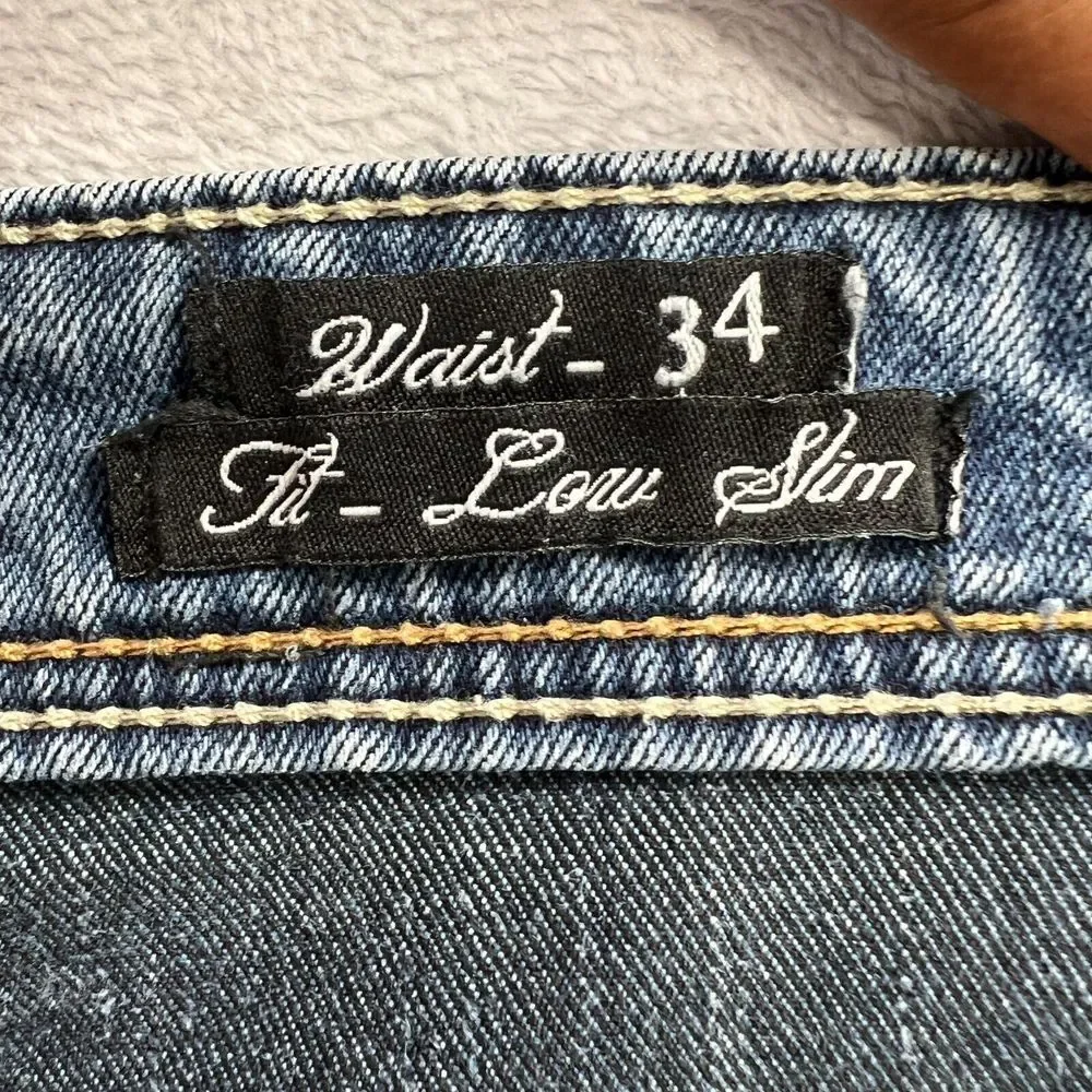 TRIGGER‎ Jeans Mens 34x31 Straight Leg Slim Fit Stretch Workwear Utility Casual